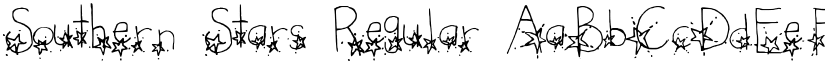 Southern Stars Regular font