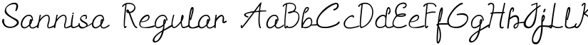 Sannisa Regular font