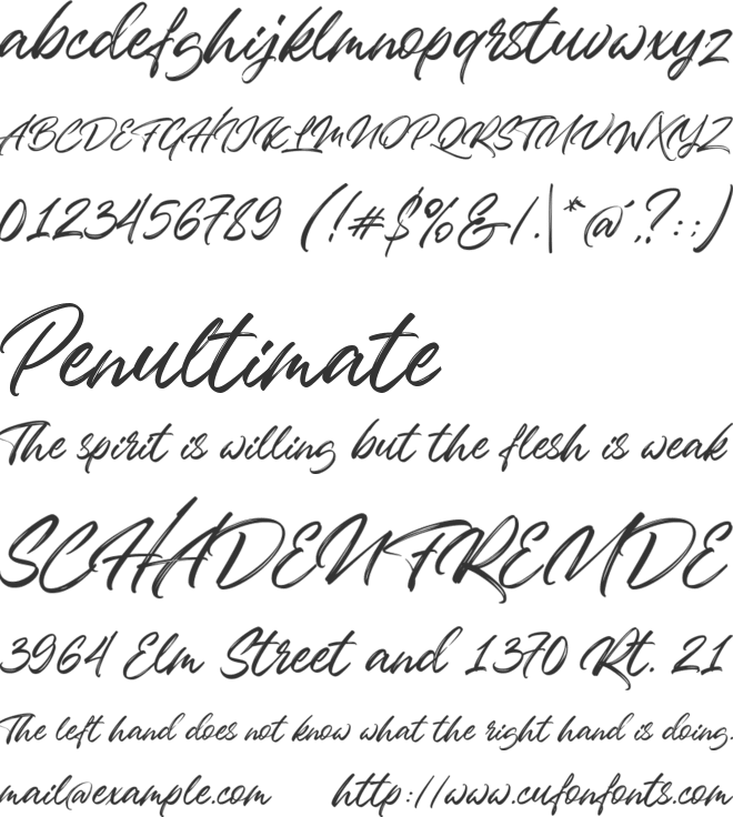 Badass Moon font preview