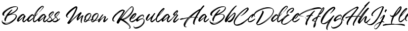 Badass Moon Regular font