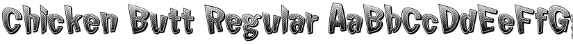 Chicken Butt font download