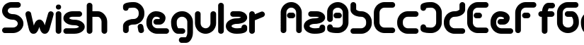 Swish Regular font