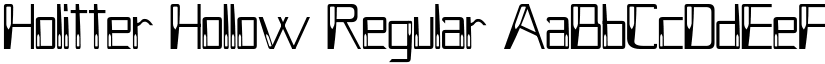 Holitter Hollow font download