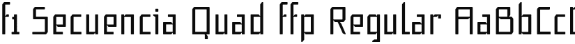 f1 Secuencia Quad ffp Regular font