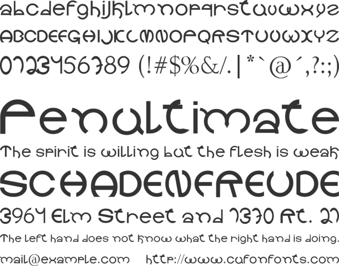 Holitter Circle font preview