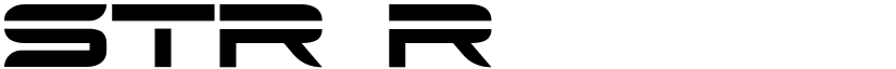 STR Regular font