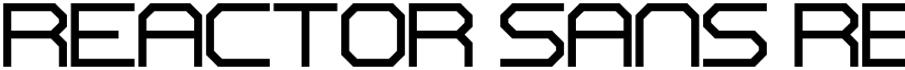 Reactor Sans Regular font