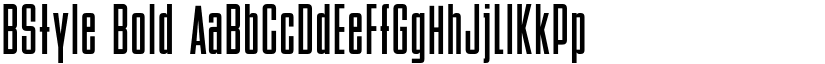 BStyle Bold font