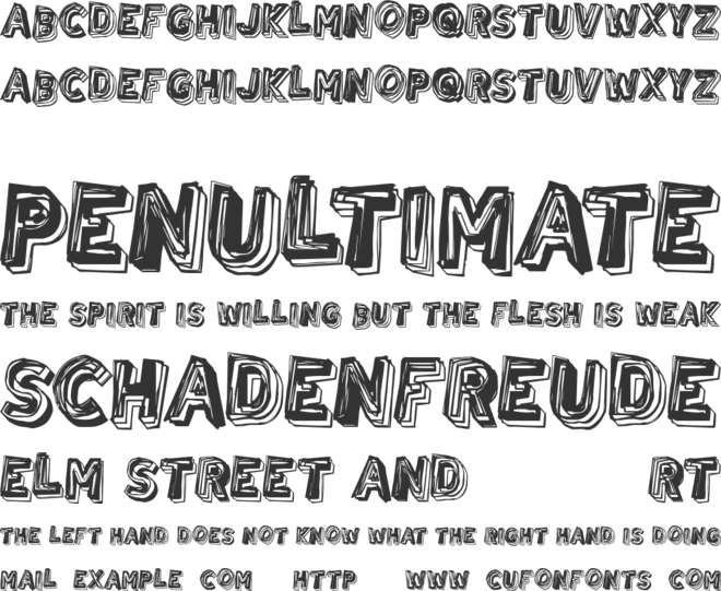 Urban Brigade font preview