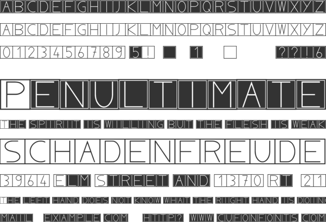 NoblaCS font preview