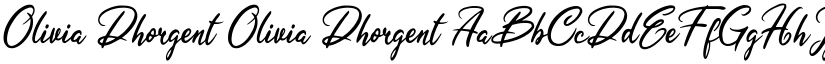 Olivia Dhorgent Olivia Dhorgent font