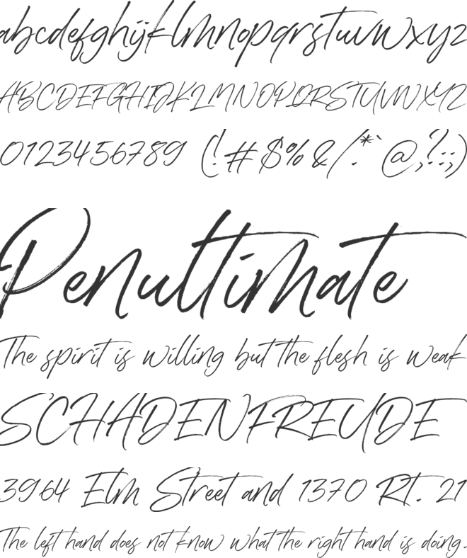 Denmark font preview