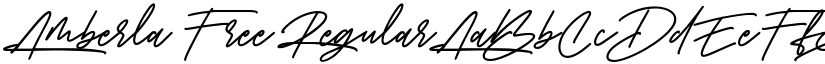 Amberla Free Regular font