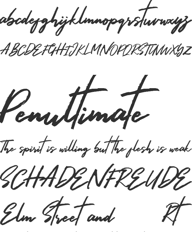 Hariston font preview