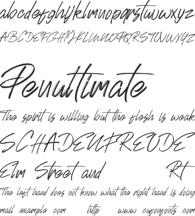 Johnson Rock font preview