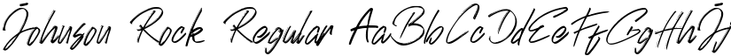 Johnson Rock Regular font