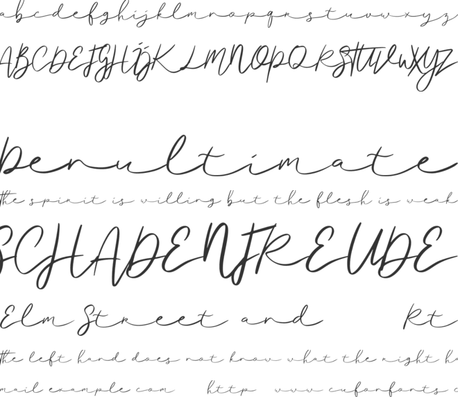 Ralisto font preview