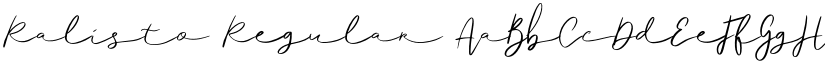 Ralisto Regular font