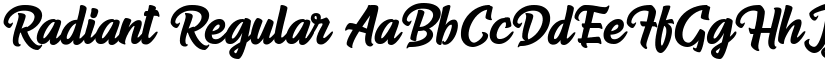 Radiant Regular font