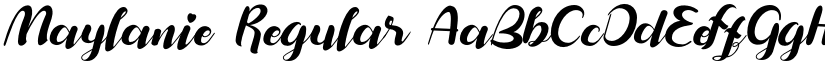 Maylanie Regular font