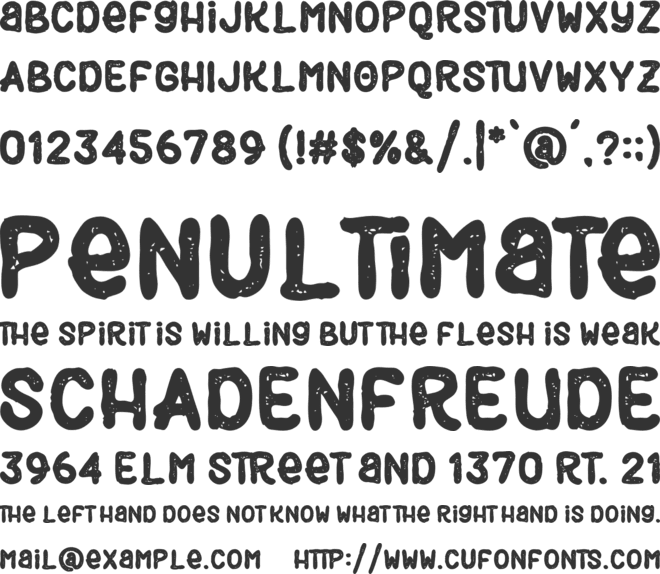 Black Burger font preview