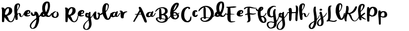 Rheydo Regular font