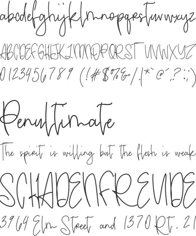 aquamarine font preview