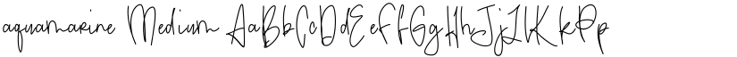aquamarine Medium font