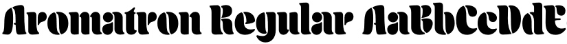 Aromatron Regular font