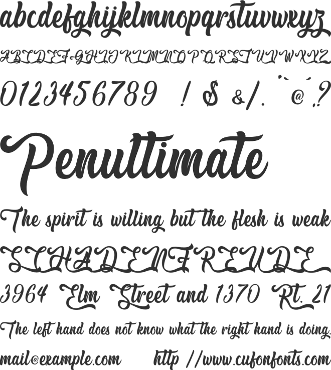Hallo Oyster - Personal Use font preview