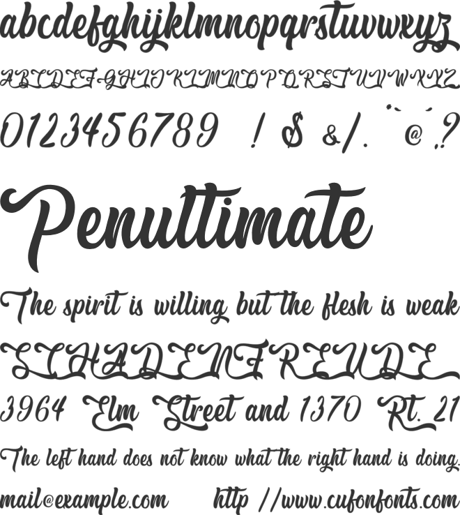 Hallo Oyster - Personal Use font preview