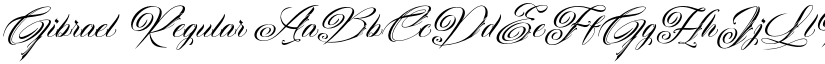 Gibrael Regular font