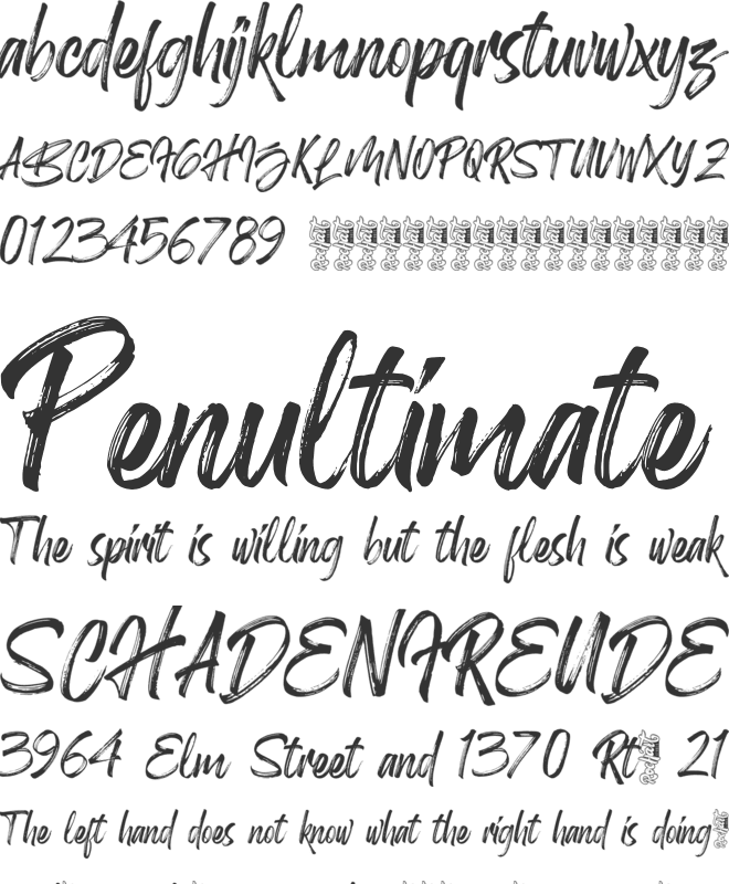 Birdrockers font preview