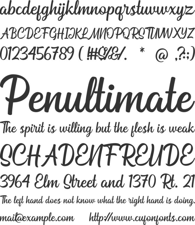 Bahuraksa font preview