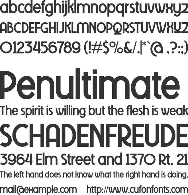 Tawakkal Sans font preview