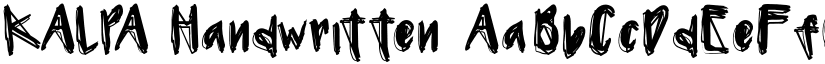 KALPA Handwritten font