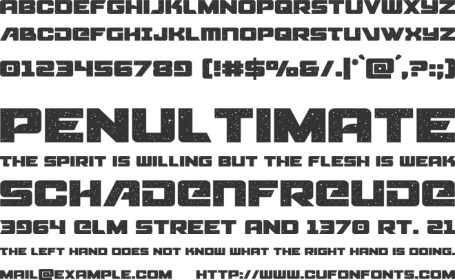 Starcruiser font preview