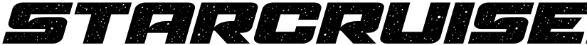 Starcruiser Expanded Italic Expanded Italic font