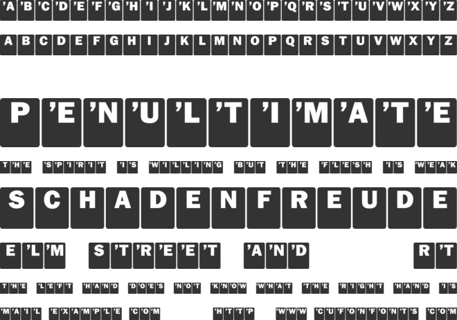 Drop Caps font preview