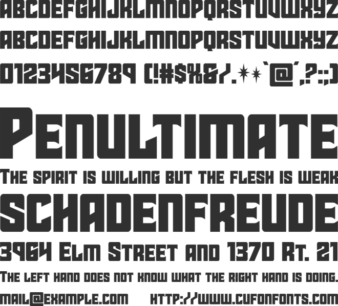 Star Guard font preview