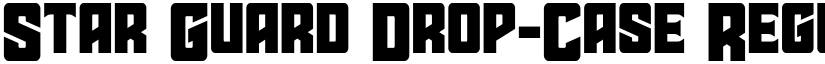 Star Guard Drop-Case Regular font