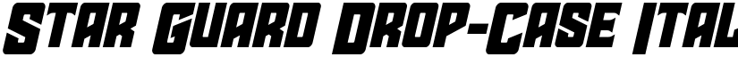 Star Guard Drop-Case Italic Italic font