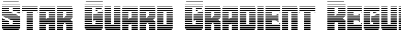Star Guard Gradient Regular font