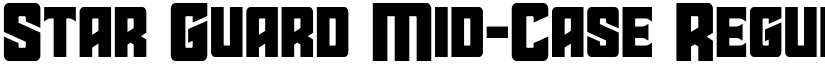 Star Guard Mid-Case Regular font