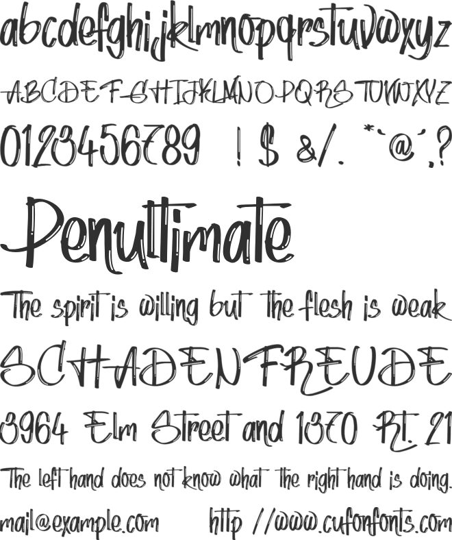 Red Lipstick - Personal Use font preview