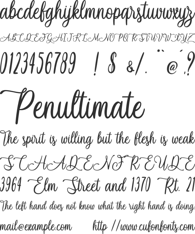 Navy Ballad - Personal Use font preview