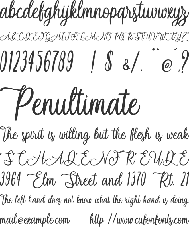 Navy Ballad - Personal Use font preview