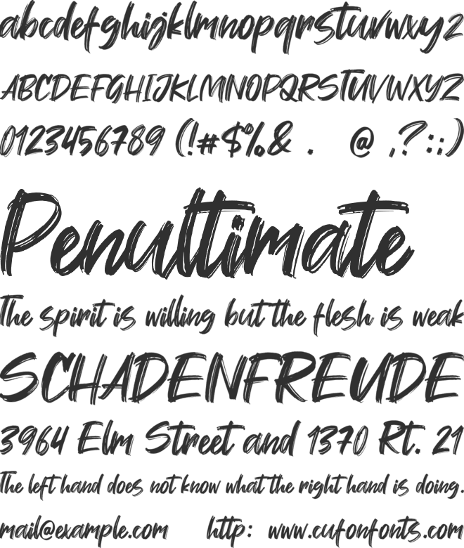 Wellfont font preview