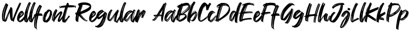 Wellfont Regular font