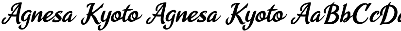 Agnesa Kyoto Agnesa Kyoto font